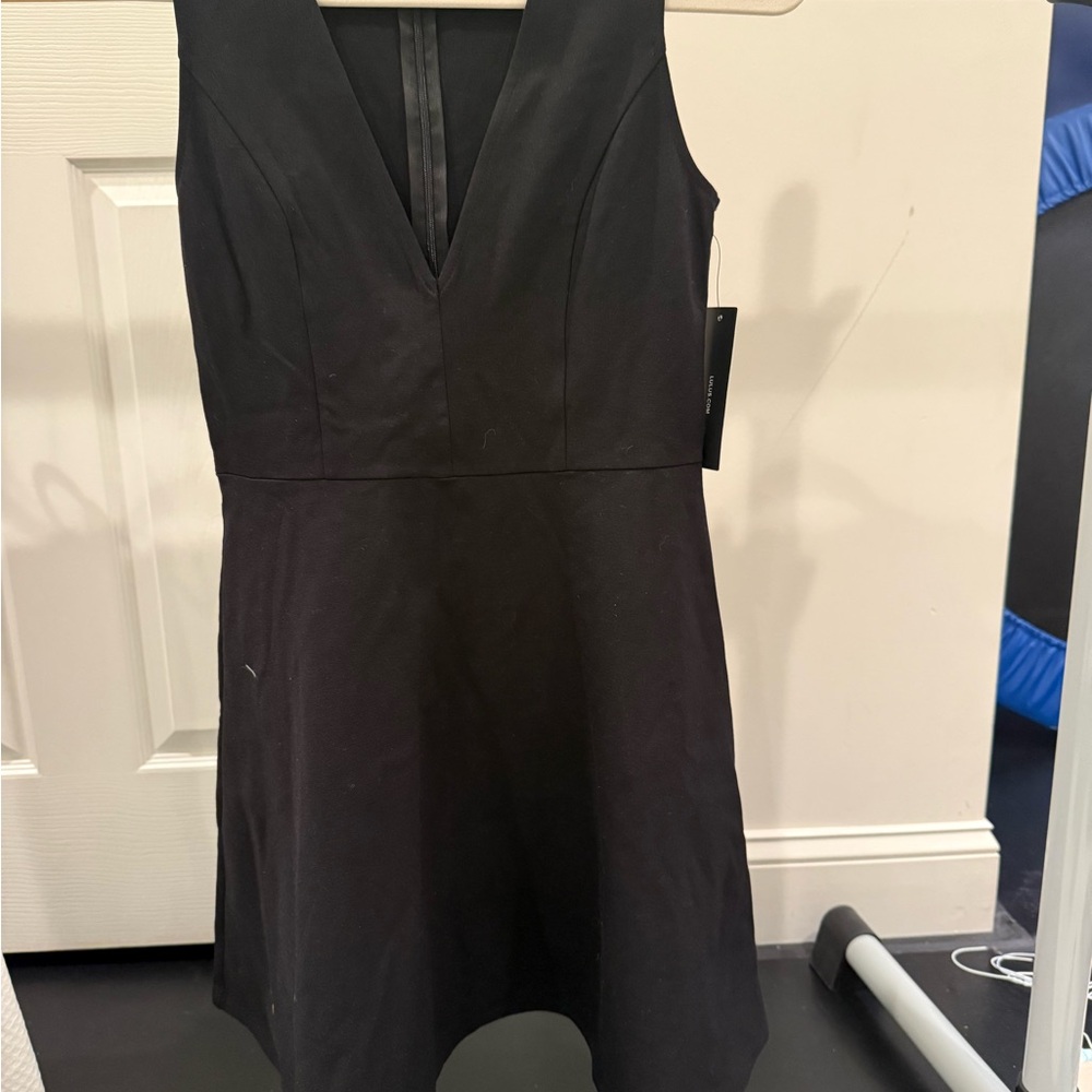 Lulu's Classic Black Mini Dress